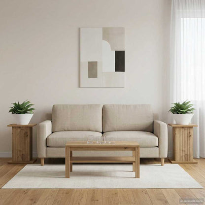 Pflanzenständer 2 stk. Artisan-Eiche 30,5 x 30 x 43 cm