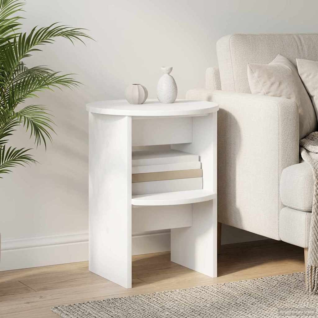 Seitenschrank Weiß Ø40 x 50 cm Holzwerkstoff