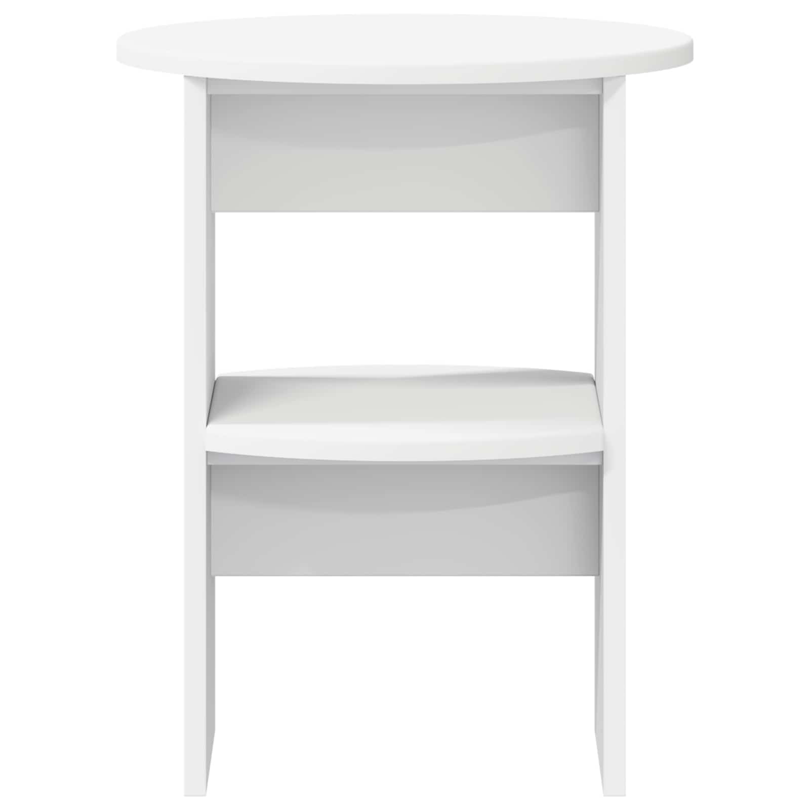 Seitenschrank 2 stk. Weiß Ø40 x 50 cm Holzwerkstoff