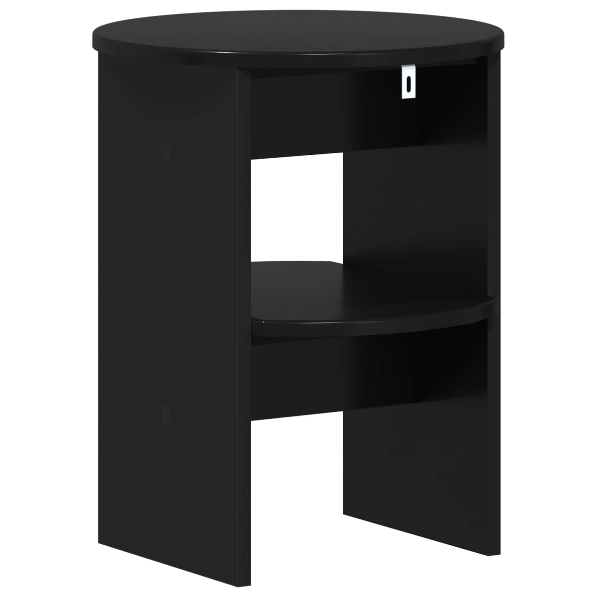 Seitenschrank 2 stk. Schwarz Ø40 x 50 cm Holzwerkstoff