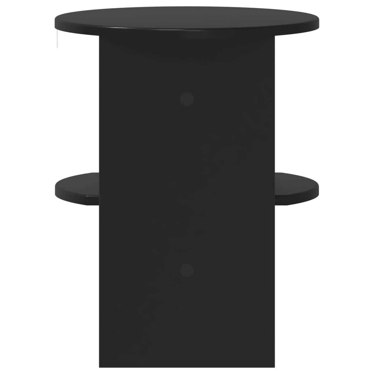 Seitenschrank 2 stk. Schwarz Ø40 x 50 cm Holzwerkstoff