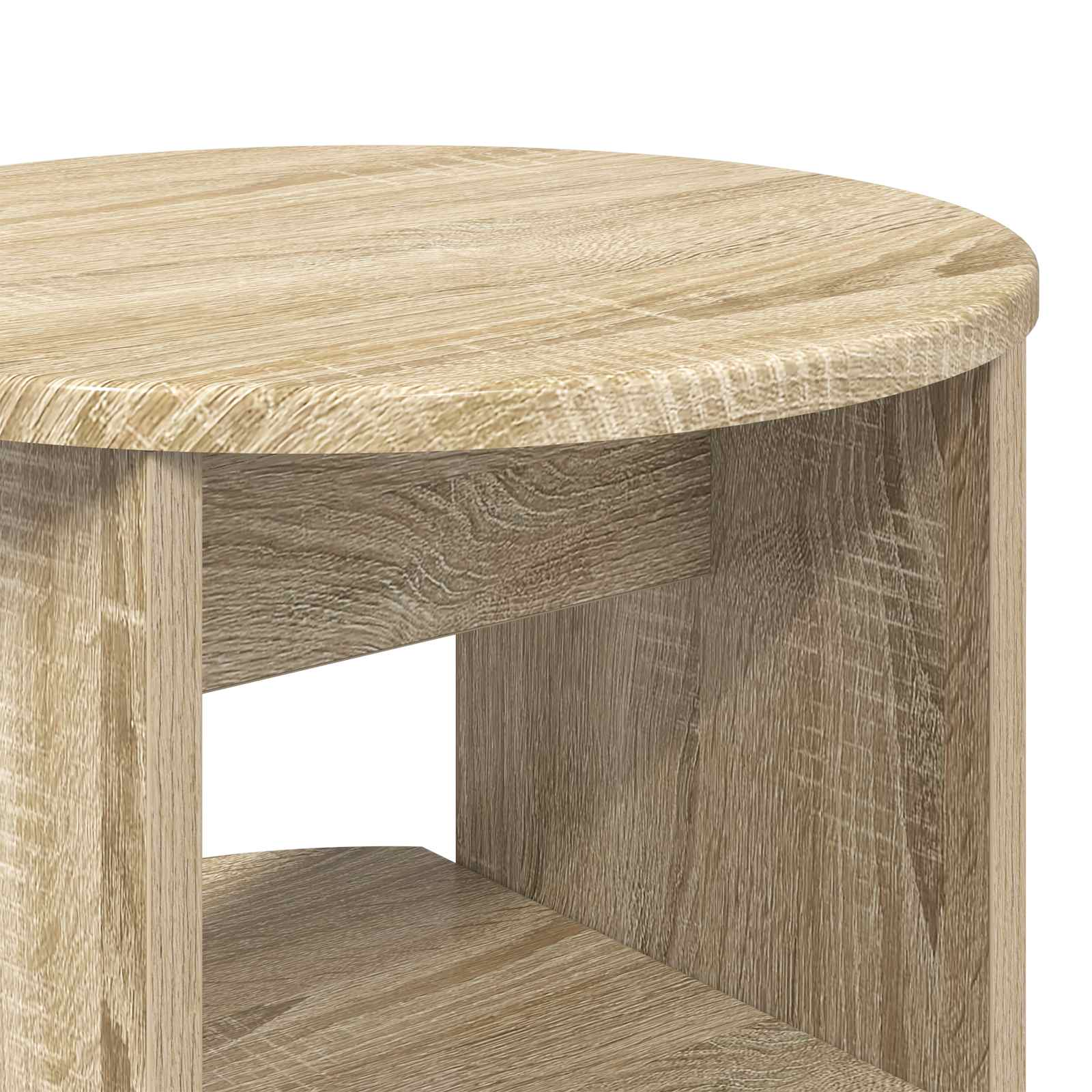 Seitenschrank 2 stk. Sonoma-Eiche Ø40 x 50 cm Holzwerkstoff