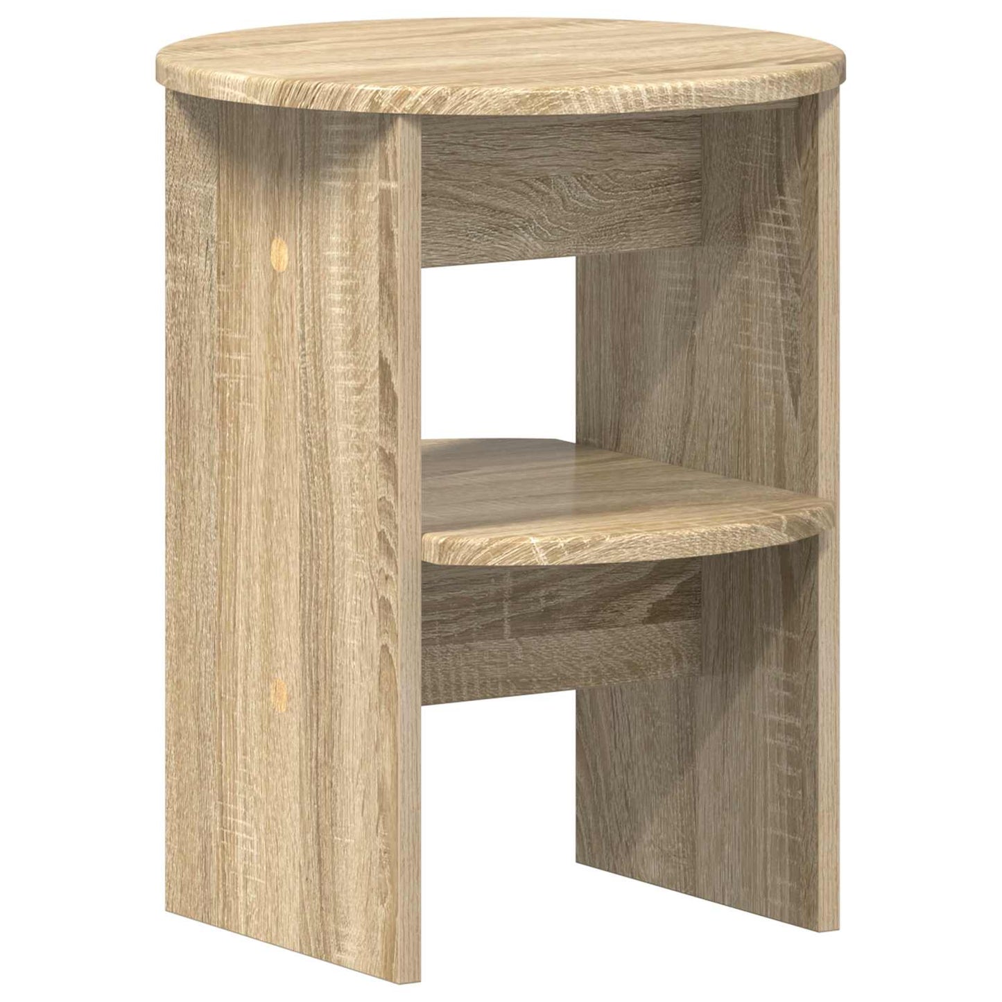 Seitenschrank 2 stk. Sonoma-Eiche Ø40 x 50 cm Holzwerkstoff
