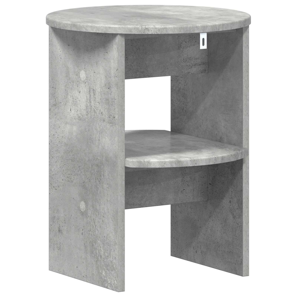 Seitenschrank 2 stk. Betongrau Ø40 x 50 cm Holzwerkstoff