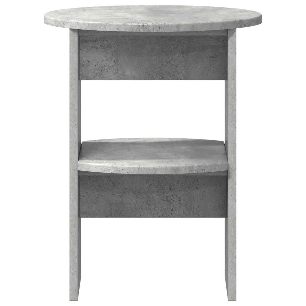Seitenschrank 2 stk. Betongrau Ø40 x 50 cm Holzwerkstoff