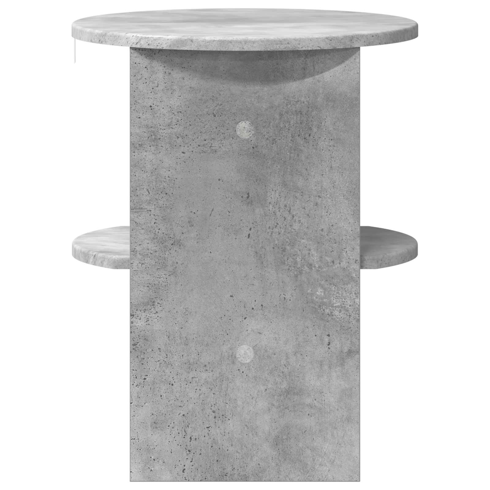 Seitenschrank 2 stk. Betongrau Ø40 x 50 cm Holzwerkstoff