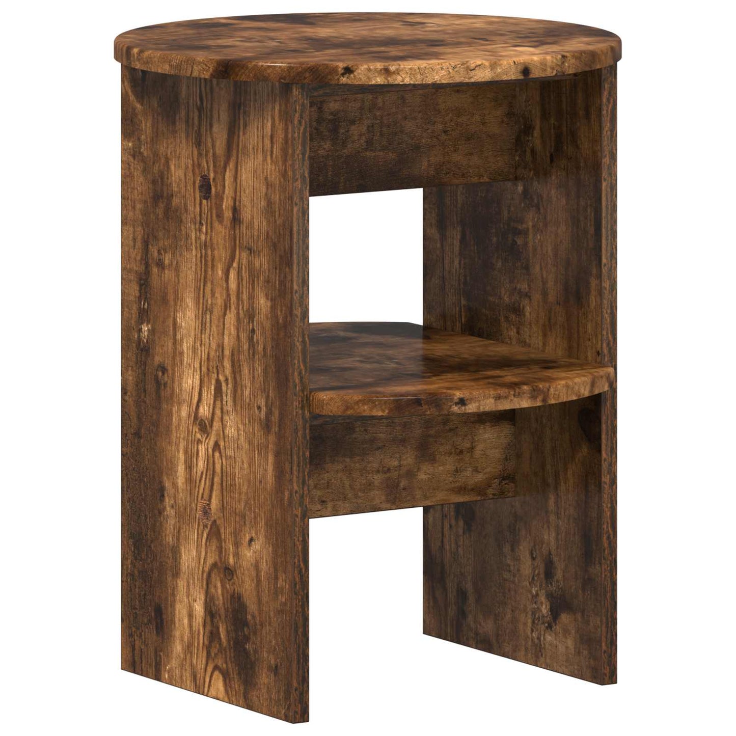 Seitenschrank 2 stk. Geräucherte Eiche Ø40 x 50 cm