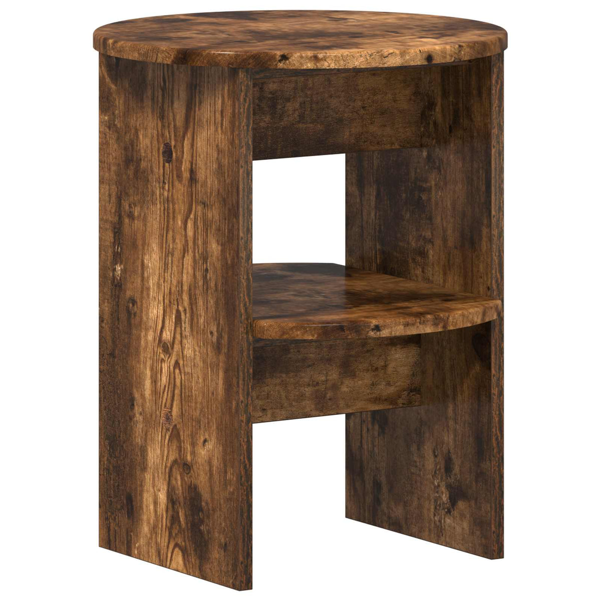 Seitenschrank 2 stk. Geräucherte Eiche Ø40 x 50 cm
