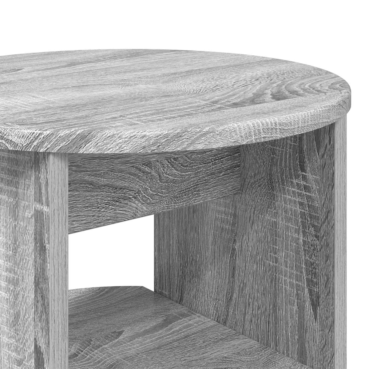 Seitenschrank 2 stk. Graues Sonoma Ø40 x 50 cm Holzwerkstoff