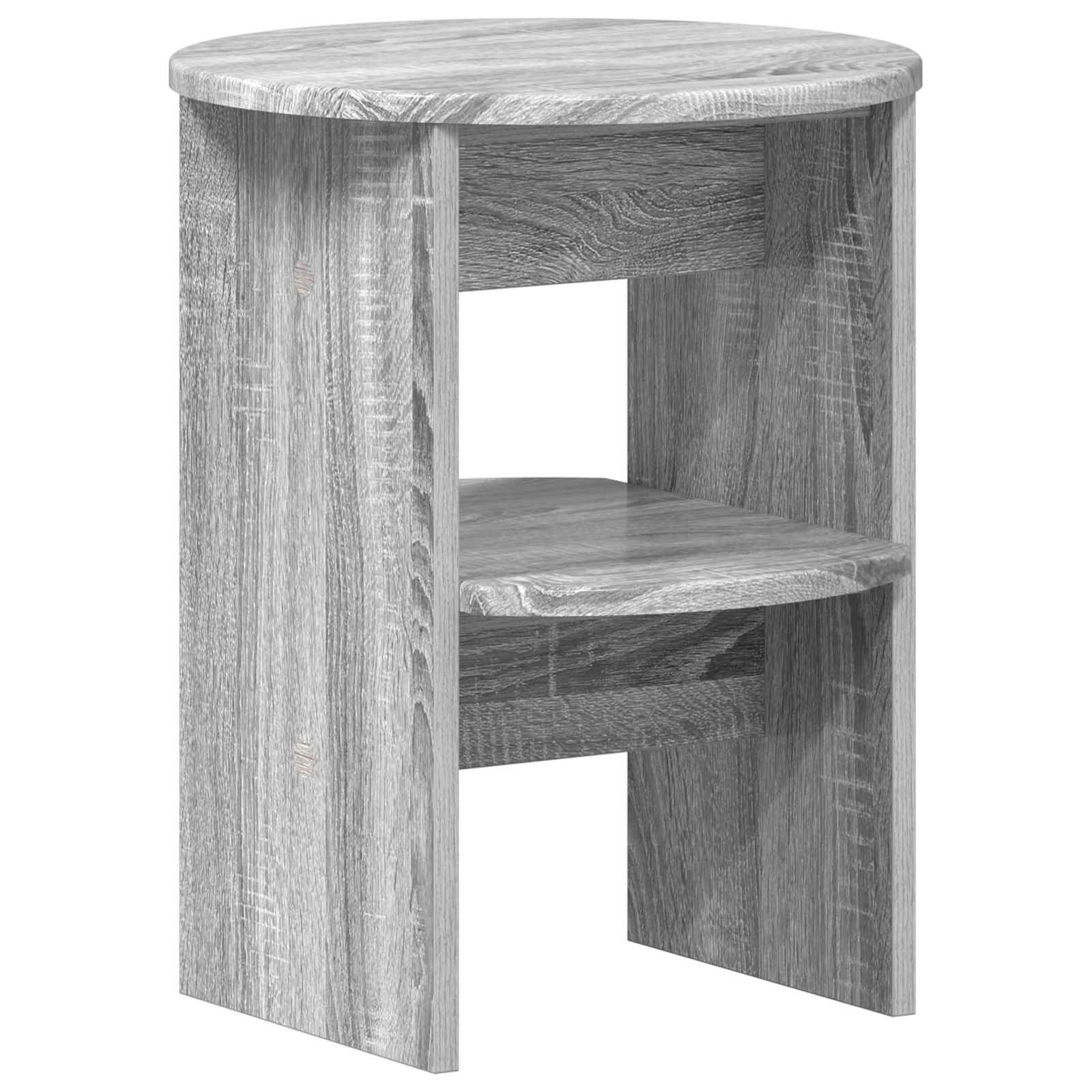 Seitenschrank 2 stk. Graues Sonoma Ø40 x 50 cm Holzwerkstoff