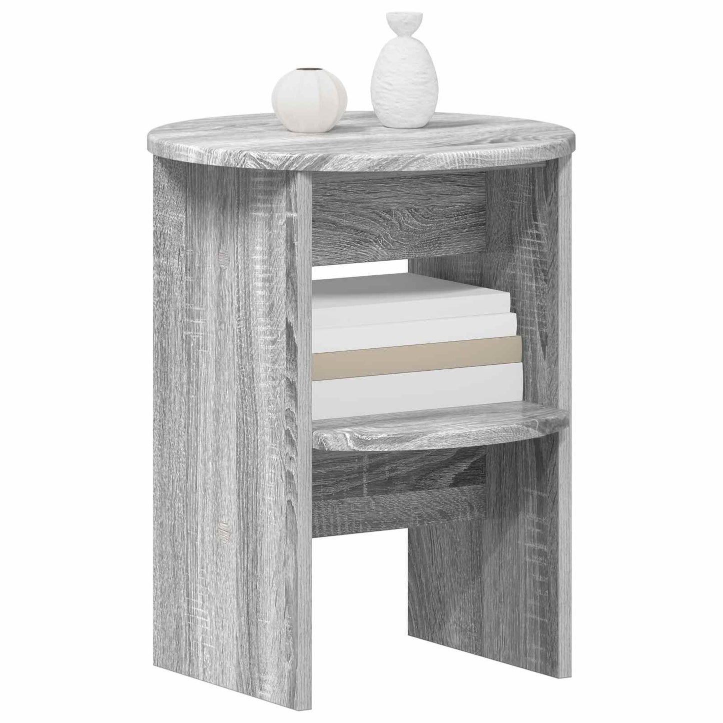 Seitenschrank 2 stk. Graues Sonoma Ø40 x 50 cm Holzwerkstoff