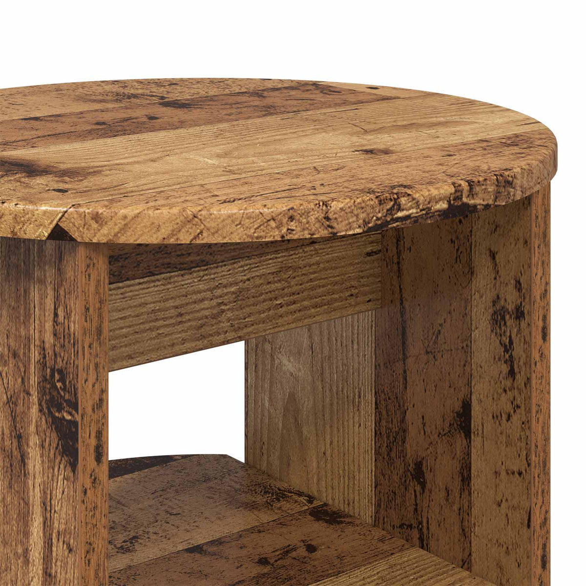 Seitenschrank 2 stk. Altholz Ø40 x 50 cm Holzwerkstoff