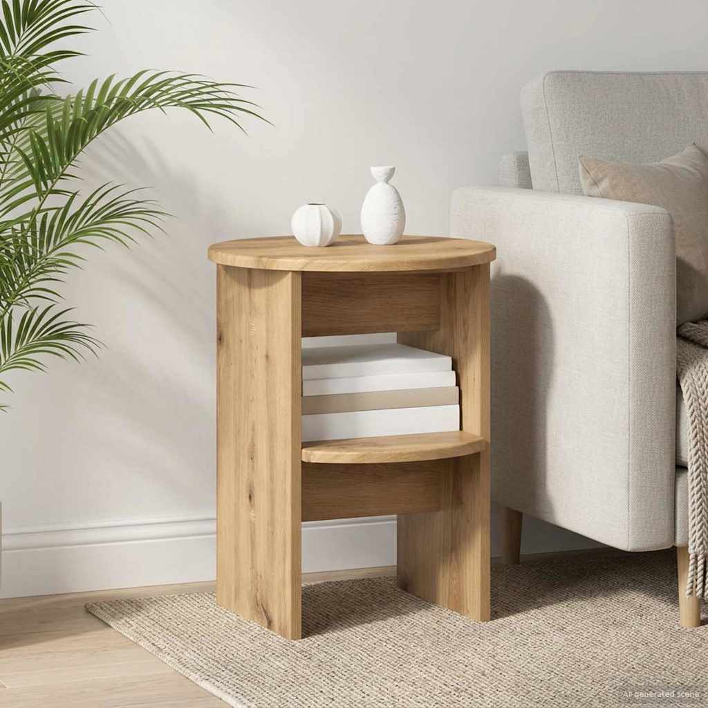 Seitenschrank 2 stk. Artisan-Eiche Ø40 x 50 cm Holzwerkstoff