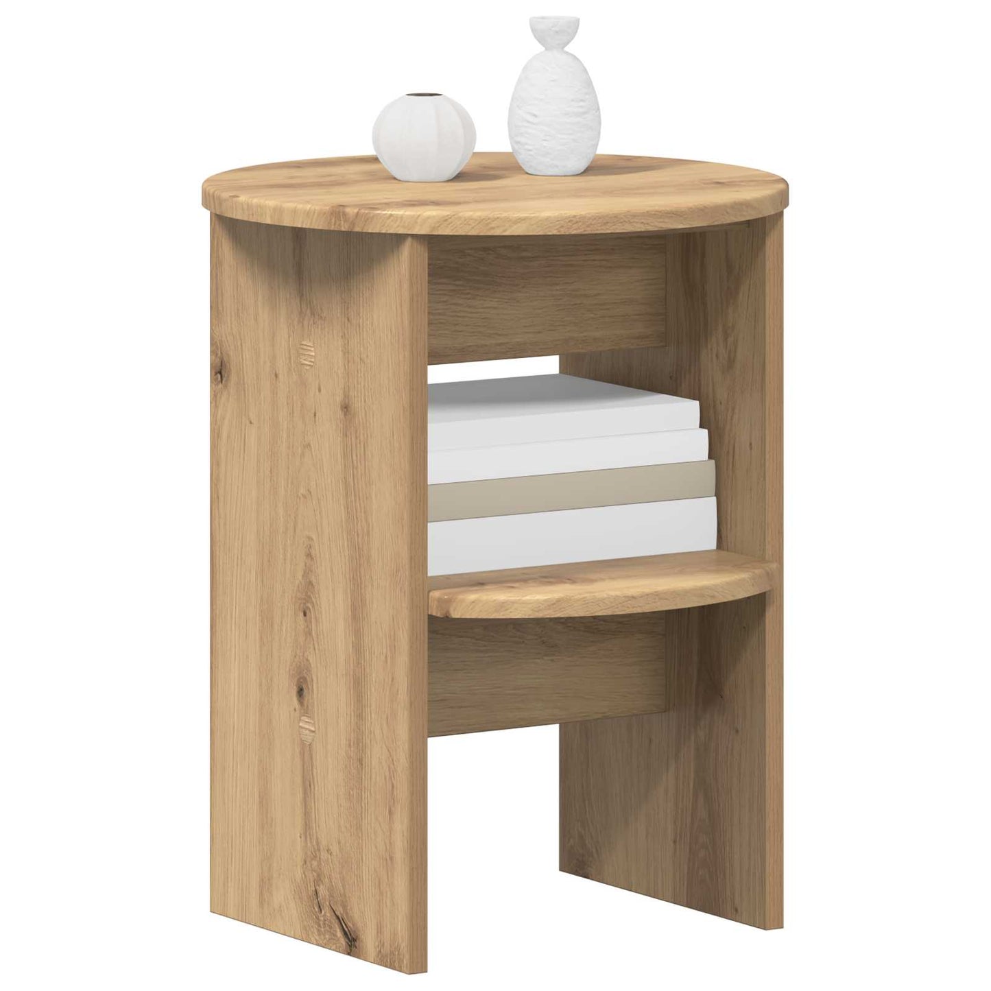 Seitenschrank 2 stk. Artisan-Eiche Ø40 x 50 cm Holzwerkstoff
