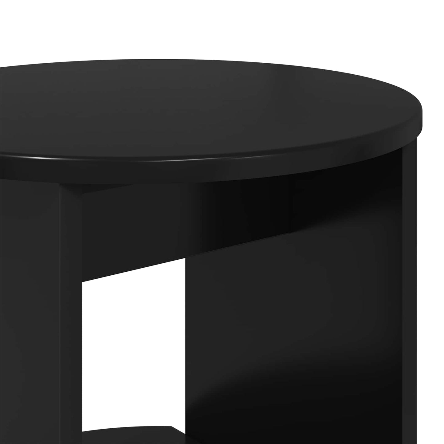 Seitenschrank Schwarz Holzwerkstoff