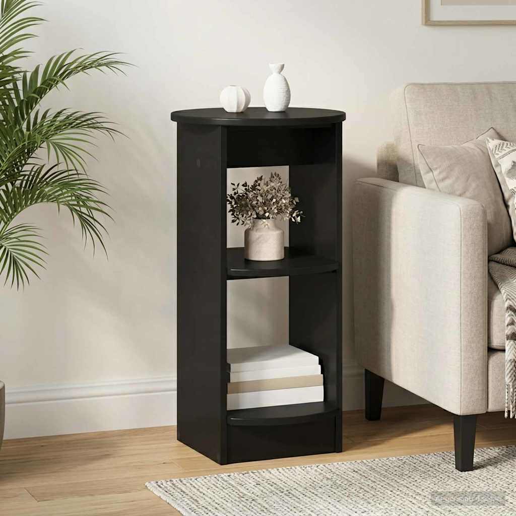 Seitenschrank Schwarz Holzwerkstoff