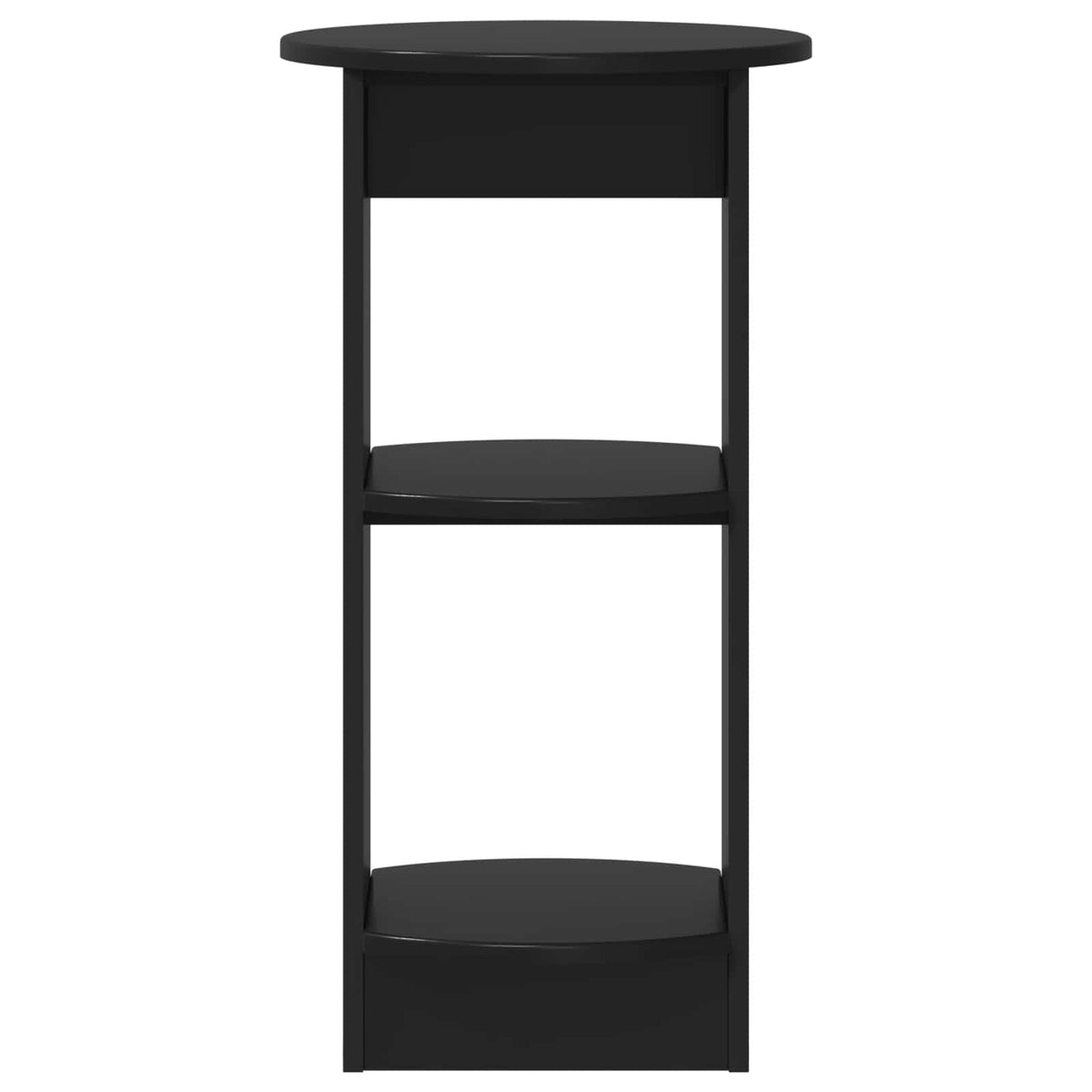Seitenschrank Schwarz Holzwerkstoff