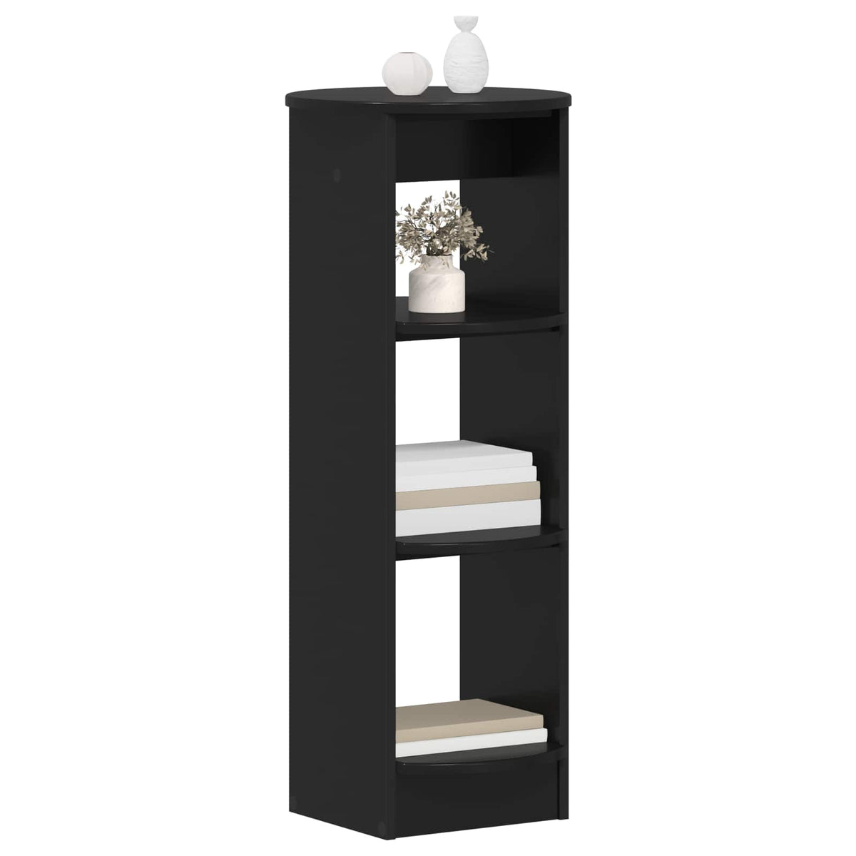 Seitenschrank Schwarz 40 x 40 x 100 cm Holzwerkstoff