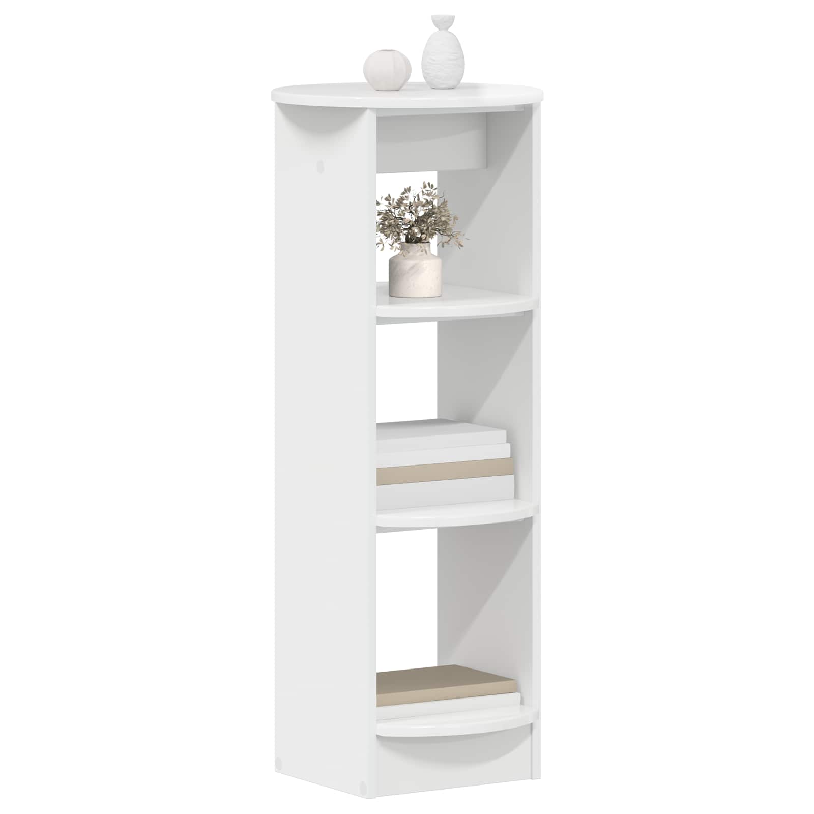 Seitenschrank Hochglanz Weiß 40 x 40 x 100 cm Holzwerkstoff