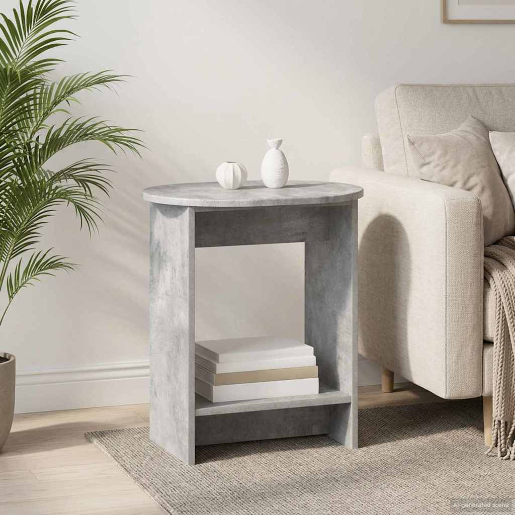 Beistelltisch Betongrau 50 x 39,5 x 55 cm Holzwerkstoff