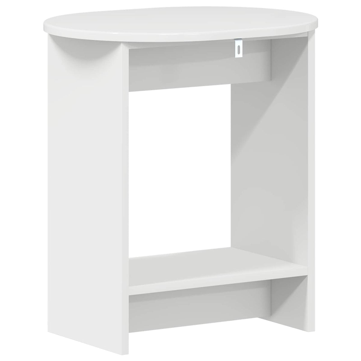 Beistelltisch Hochglanz Weiß 50 x 39,5 x 55 cm Holzwerkstoff