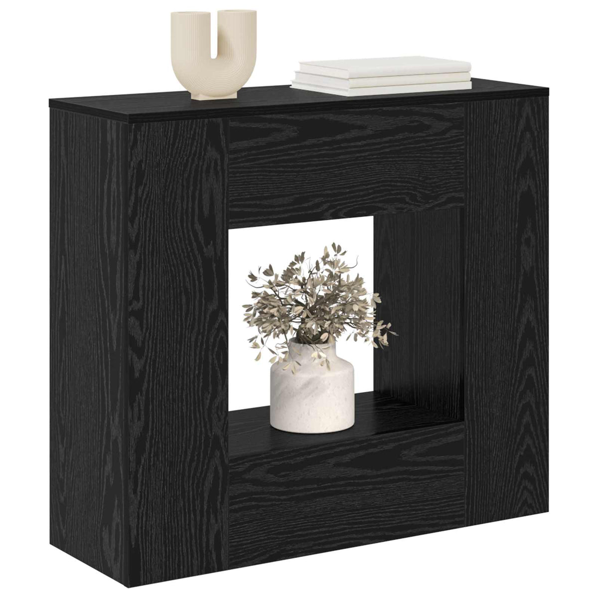 Schwarz Eichen-Optik 82 x 29 x 74 cm
