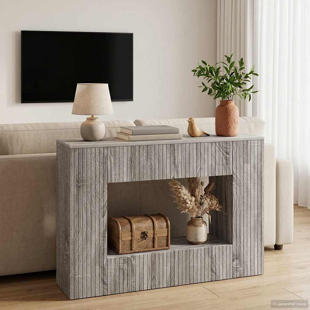 Konsolentisch Sonoma-Grau 101 x 29 x 74 cm Holzwerkstoff