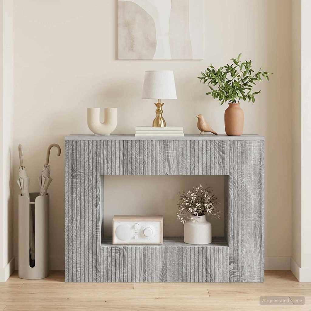 Konsolentisch Sonoma-Grau 101 x 29 x 74 cm Holzwerkstoff