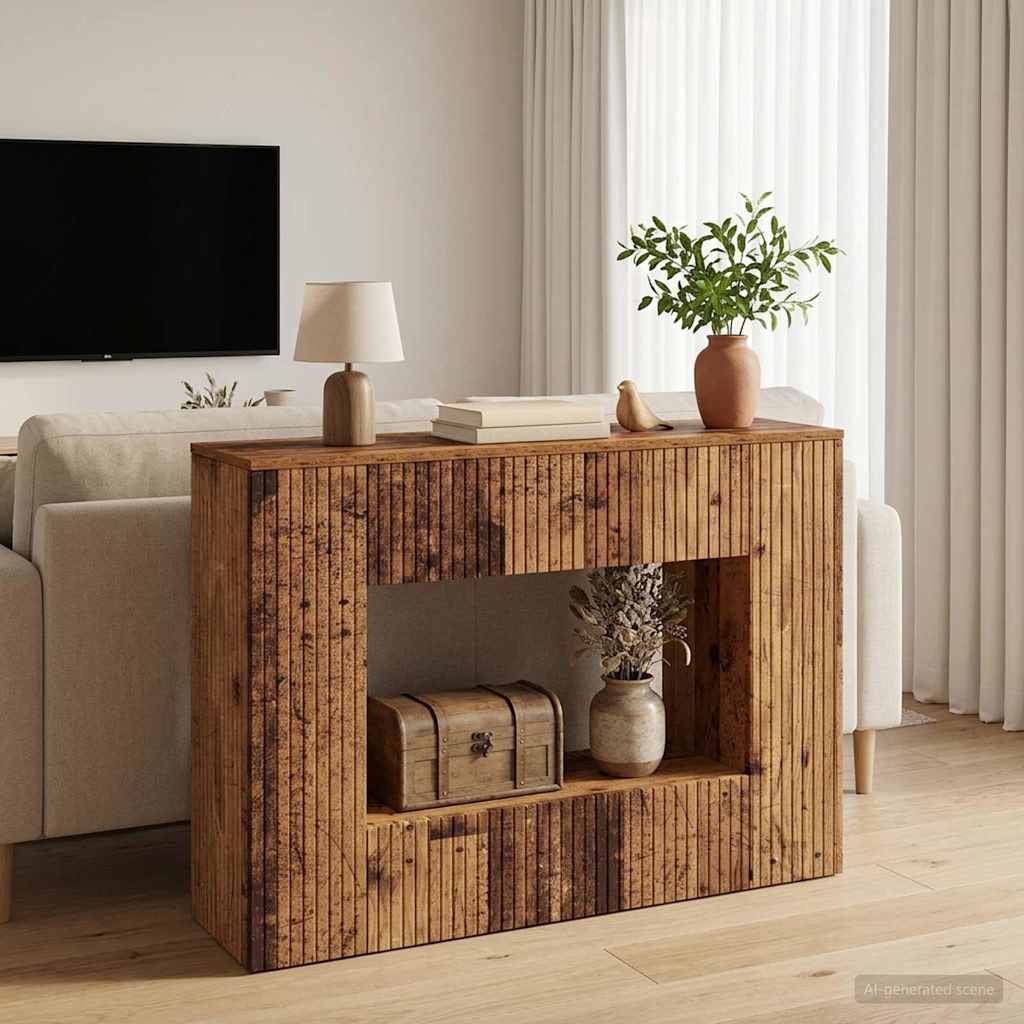 Konsolentisch Altholz 101 x 29 x 74 cm Holzwerkstoff