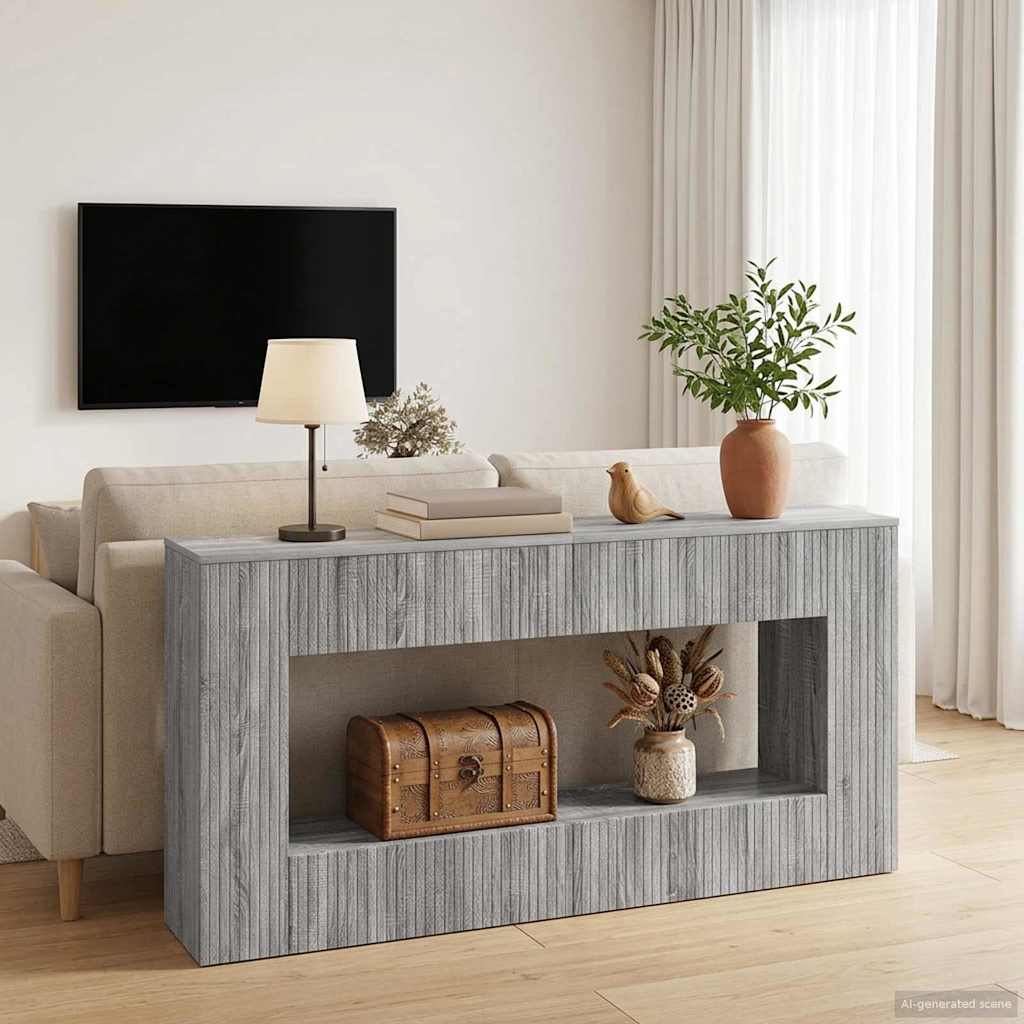 Konsolentisch Sonoma-Grau 155 x 29 x 74 cm Holzwerkstoff