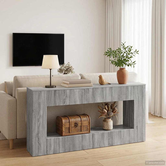 Konsolentisch Sonoma-Grau 155 x 29 x 74 cm Holzwerkstoff