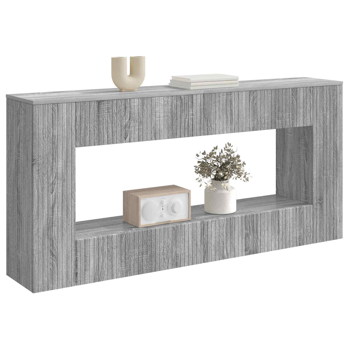 Konsolentisch Sonoma-Grau 155 x 29 x 74 cm Holzwerkstoff