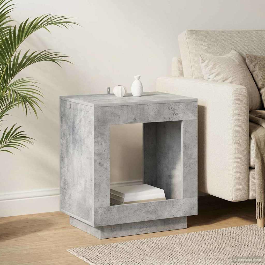 Beistelltisch Betongrau 60 x 40 x 65 cm Holzwerkstoff