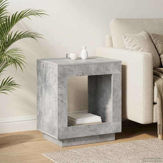 Beistelltisch Betongrau 60 x 40 x 65 cm Holzwerkstoff