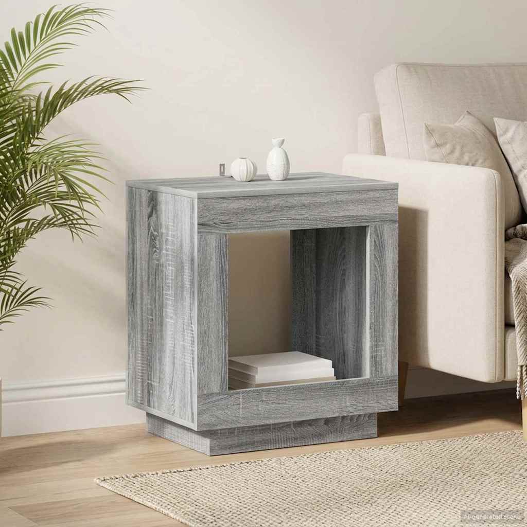 Beistelltisch Graues Sonoma 60 x 40 x 65 cm Holzwerkstoff