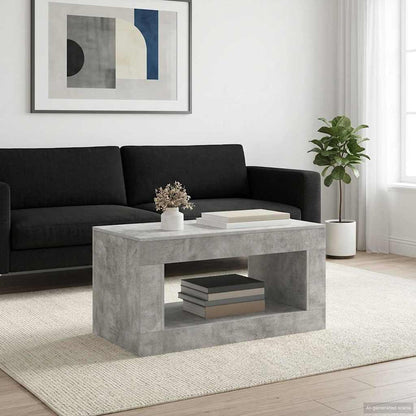 Couchtisch Betongrau 99.5 x 50 x 50 cm Holzwerkstoff
