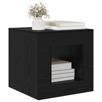 Couchtisch Schwarz Eichen-Optik 51.5 x 50 x 50 cm Holzwerkstoff