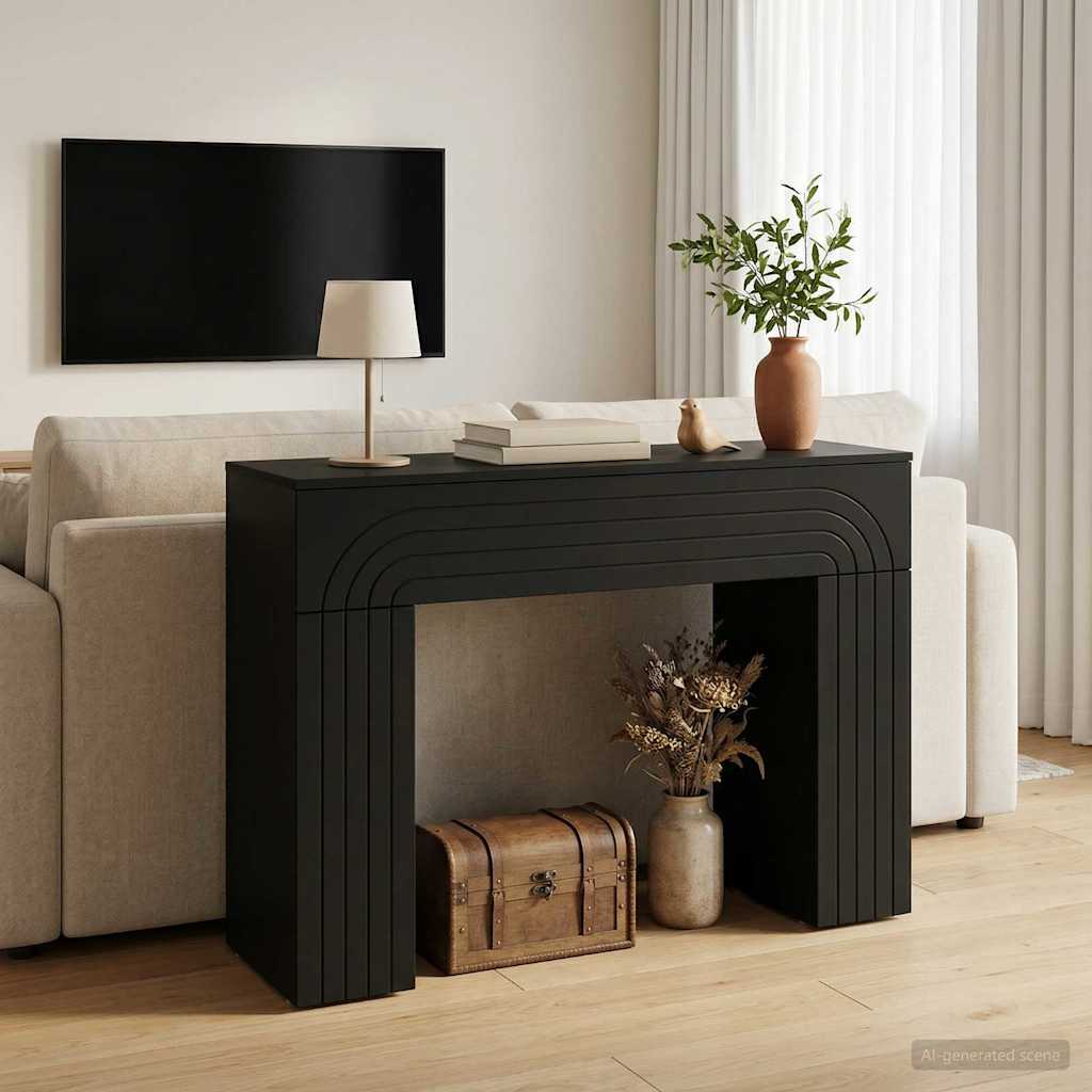 Couchtisch Schwarz 102 x 35 x 75 cm Holzwerkstoff