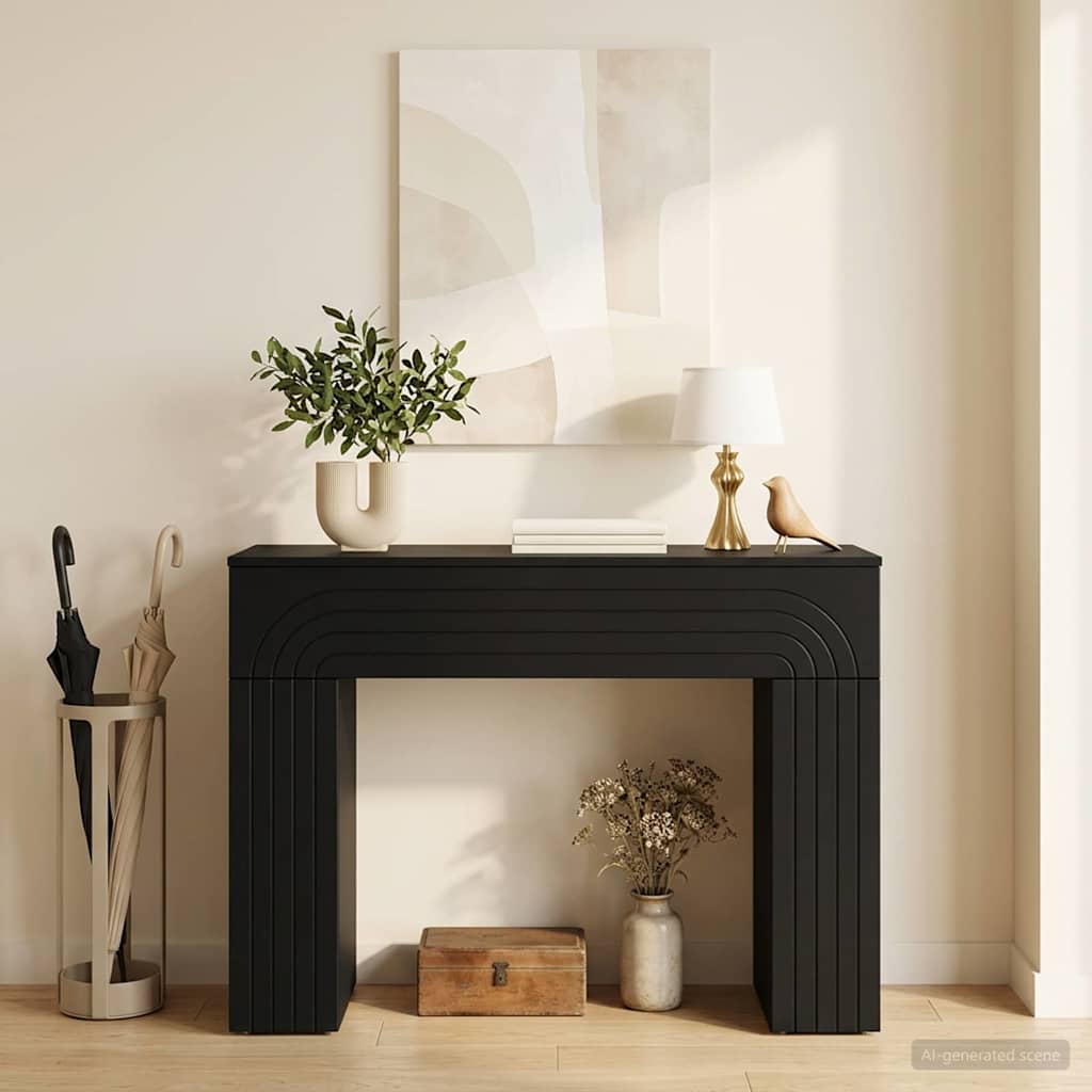 Couchtisch Schwarz 102 x 35 x 75 cm Holzwerkstoff