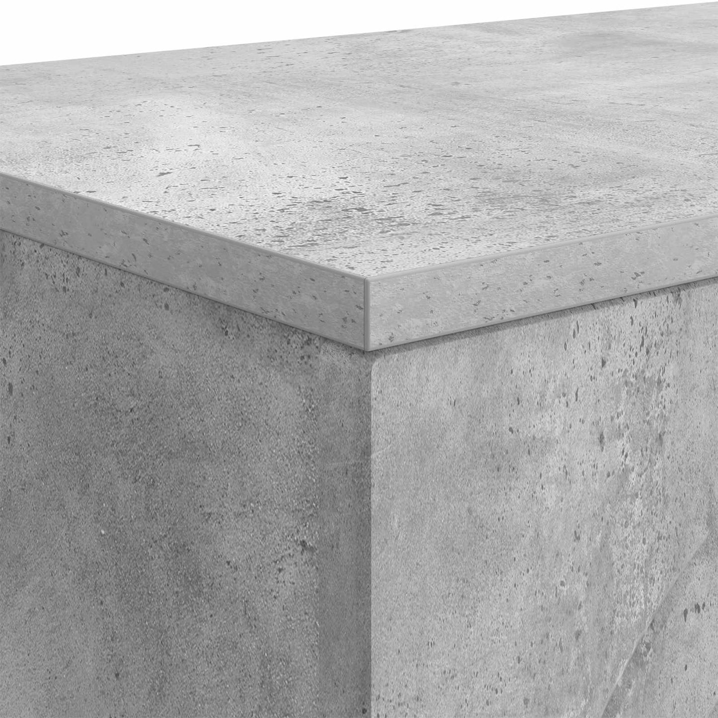 Couchtisch Betongrau 102 x 35 x 75 cm Holzwerkstoff