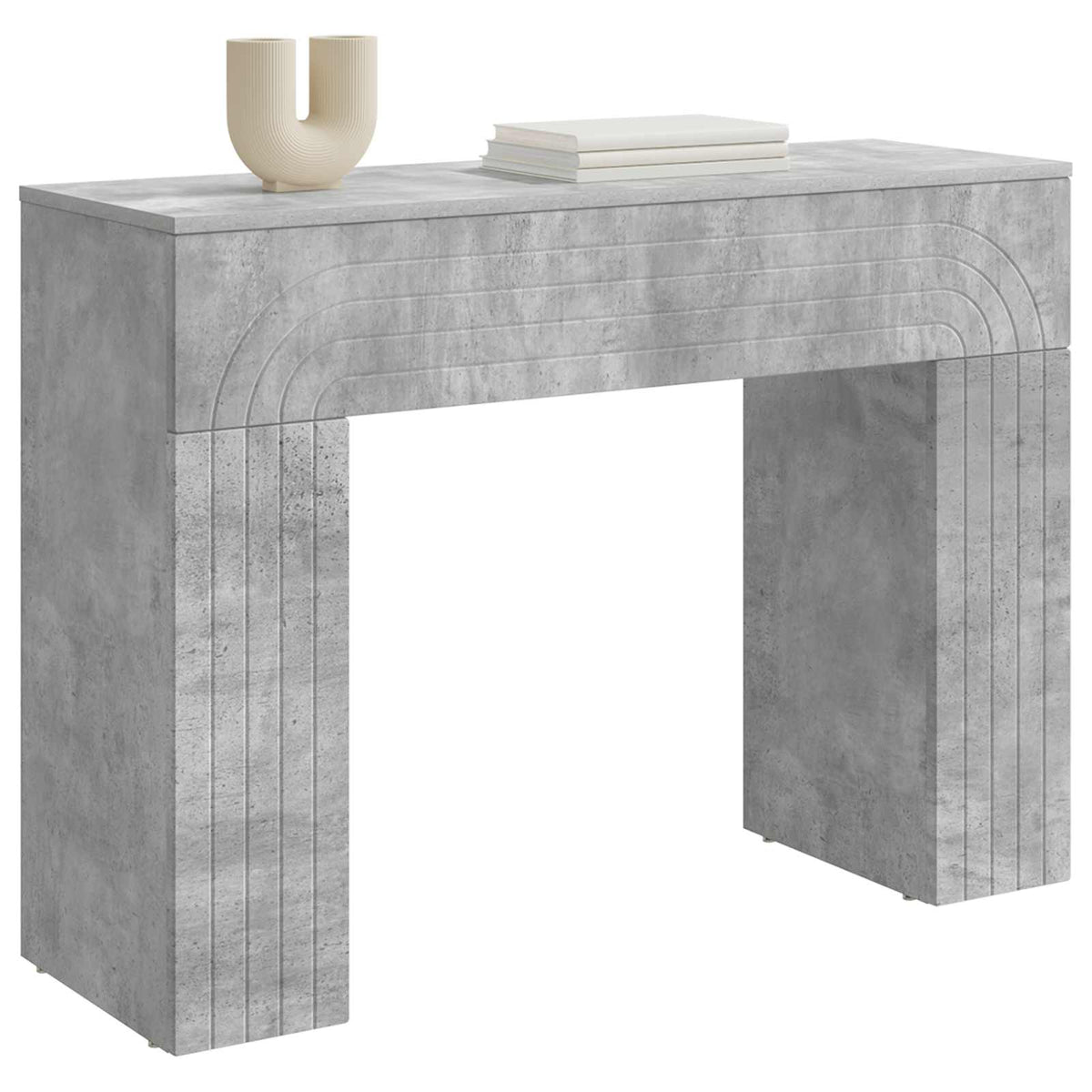 Couchtisch Betongrau 102 x 35 x 75 cm Holzwerkstoff