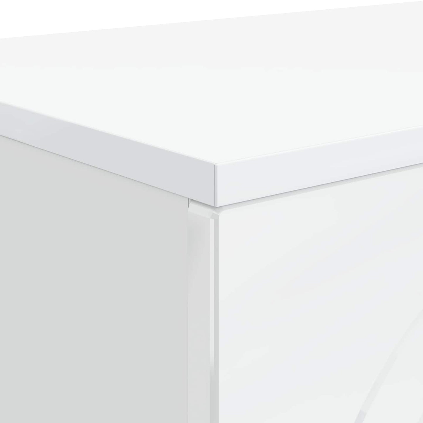 Couchtisch Hochglanz Weiß 102 x 35 x 75 cm Holzwerkstoff