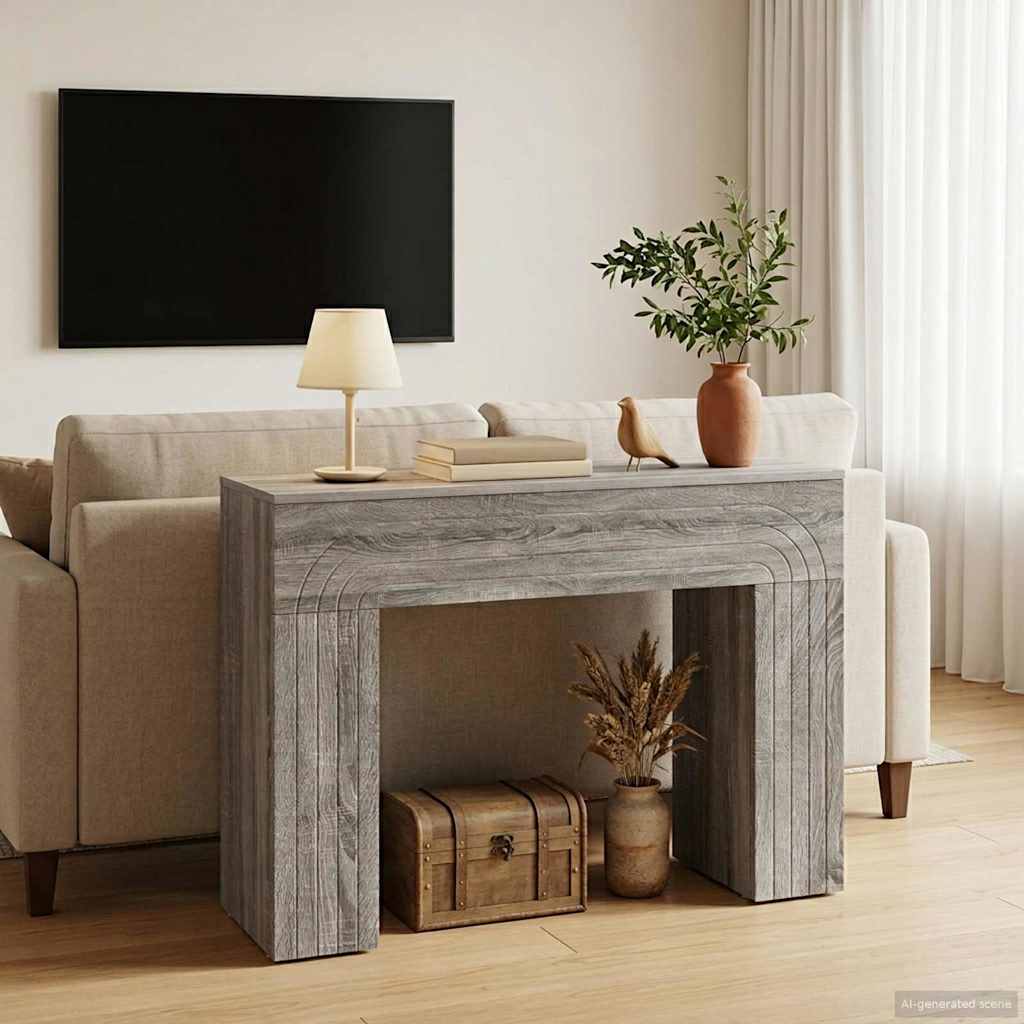 Couchtisch Sonoma-Grau 102 x 35 x 75 cm Holzwerkstoff