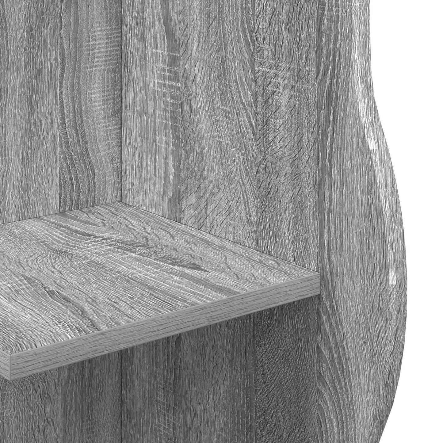 Eckregal Sonoma-Grau 34 x 33 x 102 cm Holzwerkstoff