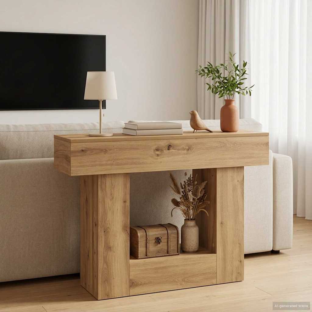 Konsolentisch Artisan-Eiche 101 x 30 x 74 cm Holzwerkstoff