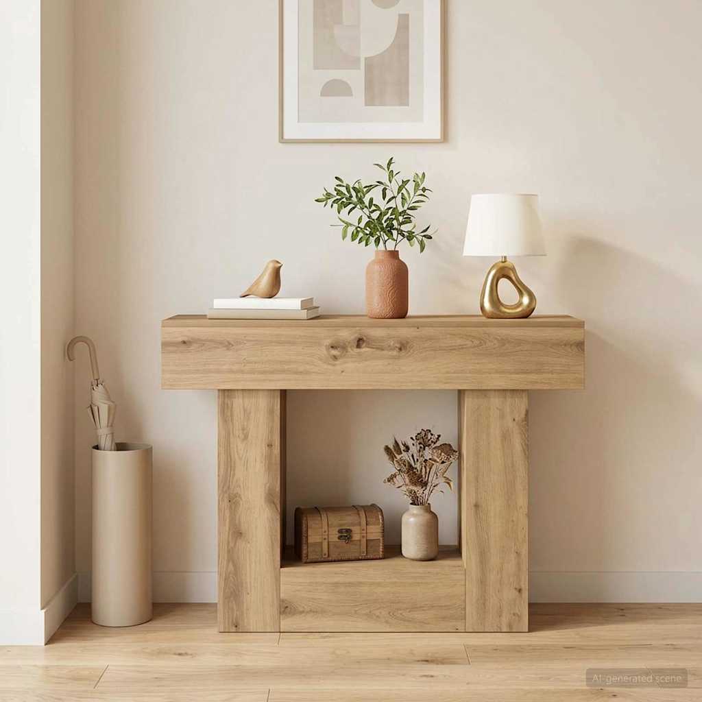 Konsolentisch Artisan-Eiche 101 x 30 x 74 cm Holzwerkstoff