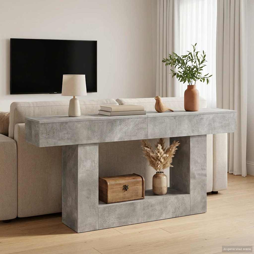 Betongrau 160 x 30 x 74 cm