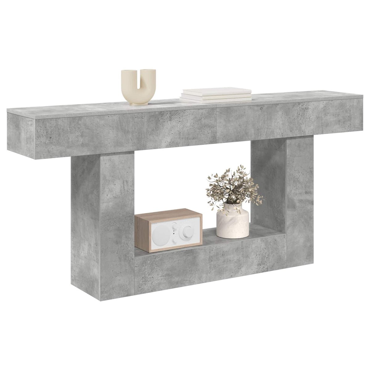 Betongrau 160 x 30 x 74 cm