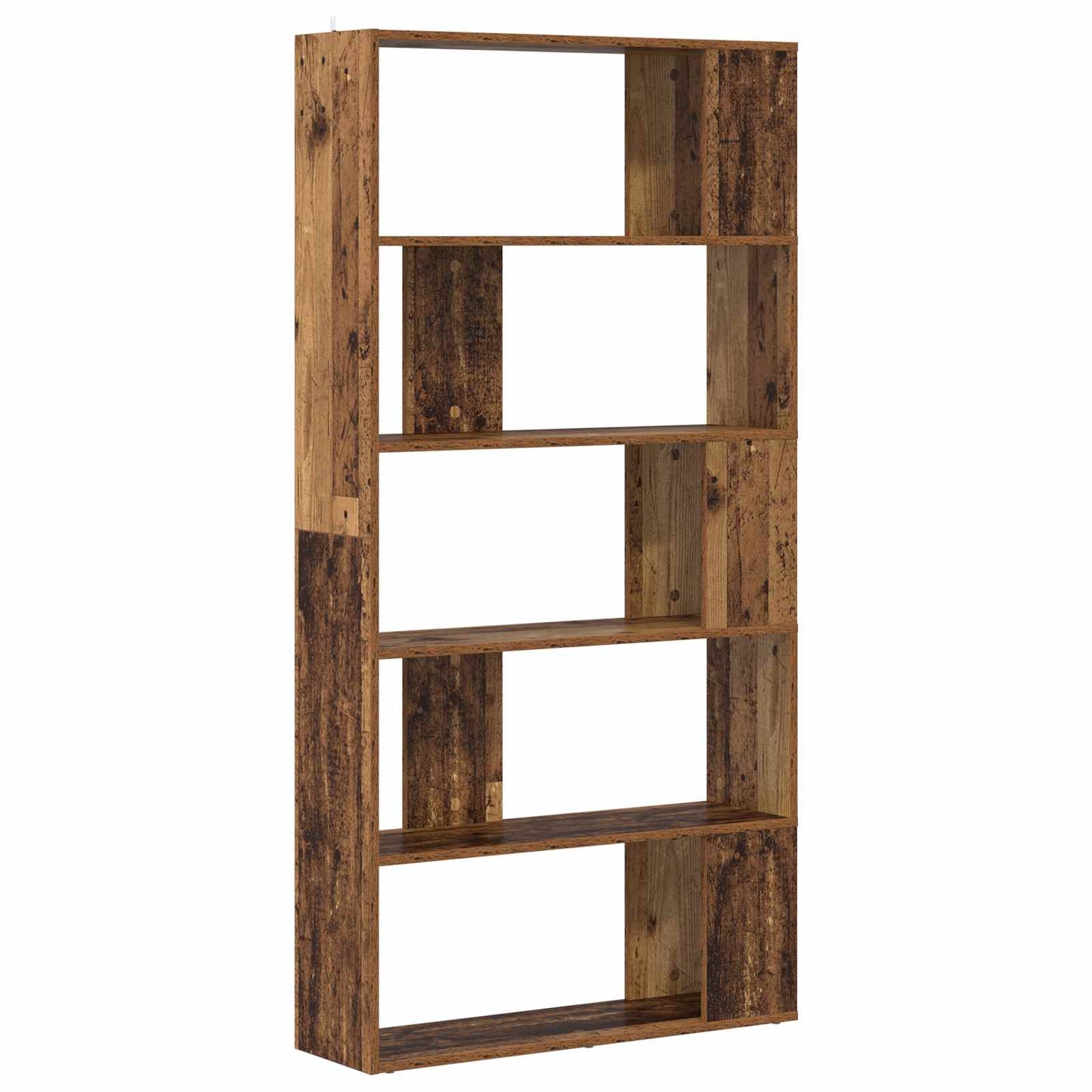 Bücherregal 80 x 24 x 159 cm Holzwerkstoff Altholz
