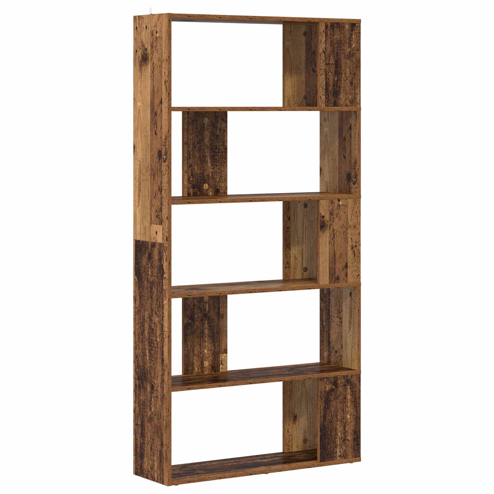 Bücherregal 80 x 24 x 159 cm Holzwerkstoff Altholz